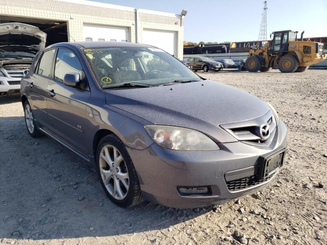 JM1BK343881875986 - 2008 MAZDA 3 HATCHBAC GRAY photo 1