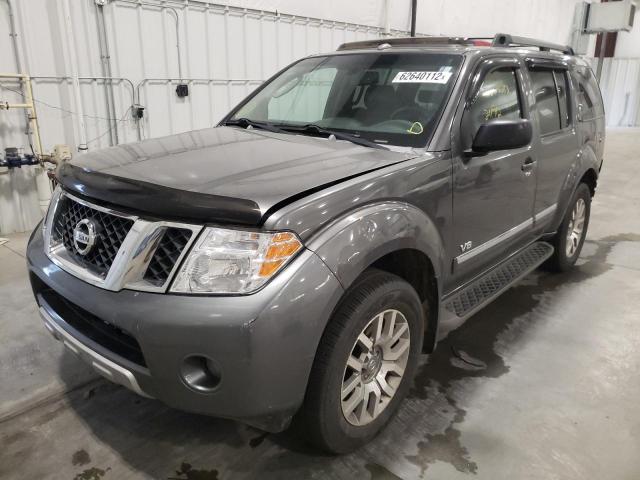 5N1BR18BX8C609709 - 2008 NISSAN PATHFINDER GRAY photo 2