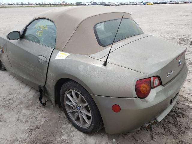 4USBT33544LS52910 - 2004 BMW Z4 2.5 TAN photo 9