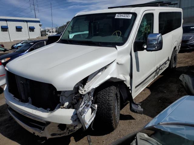 5BZAF0AA6MN850458 - 2021 NISSAN NV 3500 WHITE photo 2