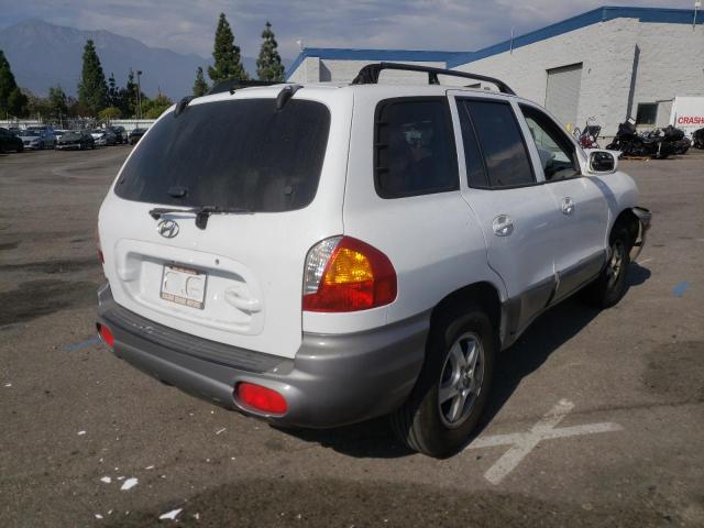 KM8SC13D82U278219 - 2002 HYUNDAI SANTA FE G WHITE photo 4