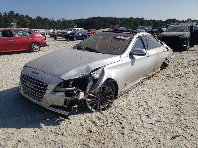 KMHGN4JE0HU203875 - 2017 GENESIS G80 BASE SILVER photo 2