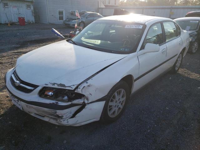 2G1WF52E959249319 - 2005 CHEVROLET IMPALA WHITE photo 2