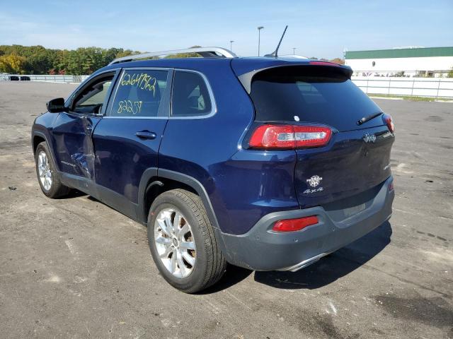 1C4PJMDS4FW596024 - 2015 JEEP CHEROKEE L BLUE photo 3