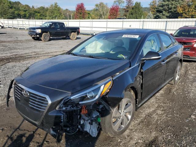 KMHE54L24HA045066 - 2017 HYUNDAI SONATA PLU BLACK photo 2