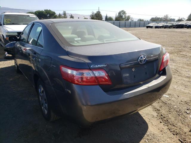 4T4BE46K48R046852 - 2008 TOYOTA CAMRY CE GRAY photo 3