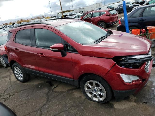 MAJ3S2GE3KC295221 - 2019 FORD ECOSPORT S RED photo 1