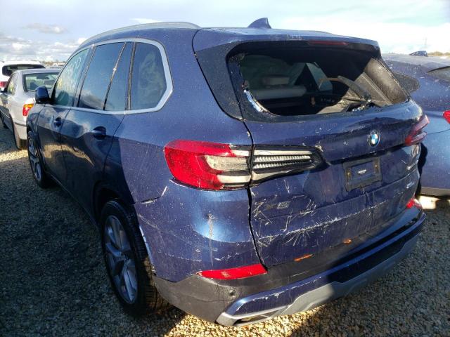 5UXCR4C04M9G37529 - 2021 BMW X5 SDRIVE BLUE photo 3