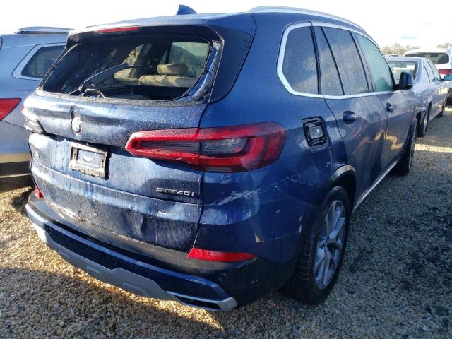 5UXCR4C04M9G37529 - 2021 BMW X5 SDRIVE BLUE photo 4