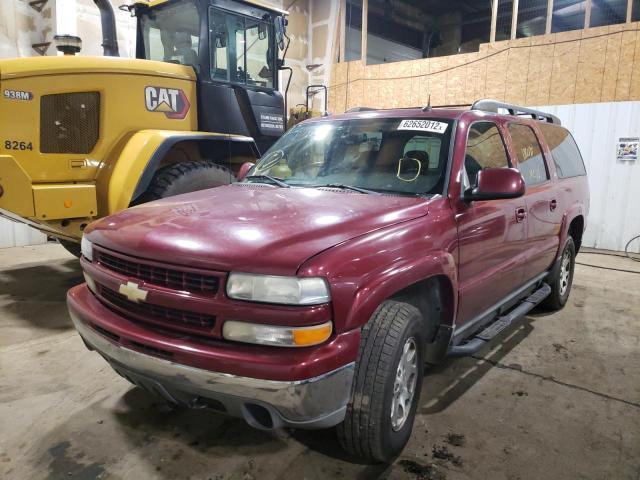 3GNFK16Z04G125282 - 2004 CHEVROLET SUBURBAN K RED photo 2