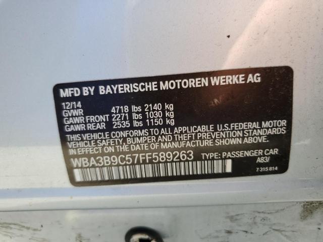 WBA3B9C57FF589263 - 2015 BMW 335 XI BLUE photo 10