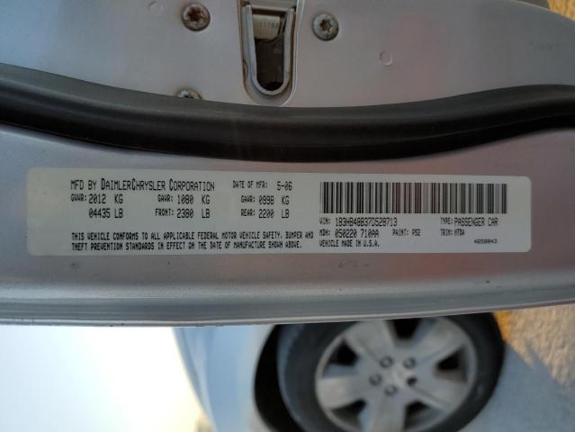 1B3HB48B37D528713 - 2007 DODGE CALIBER SX SILVER photo 10