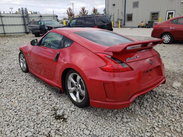 JN1AZ44E19M407762 - 2009 NISSAN 370Z RED photo 3