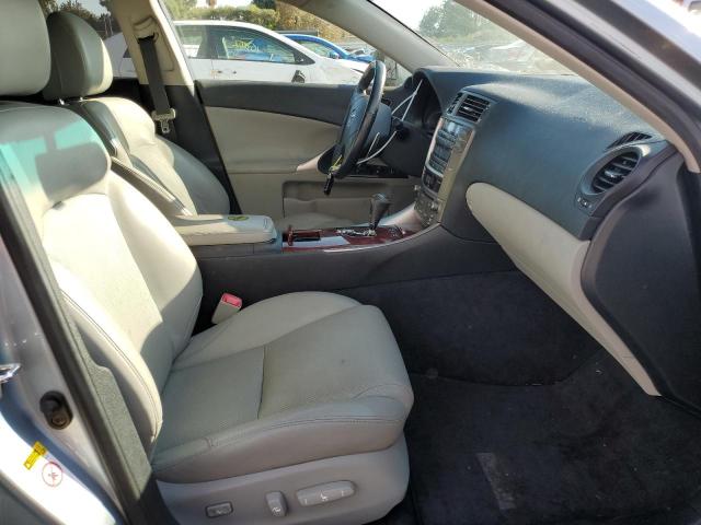 JTHBK262565024604 - 2006 LEXUS IS 250 GRAY photo 5