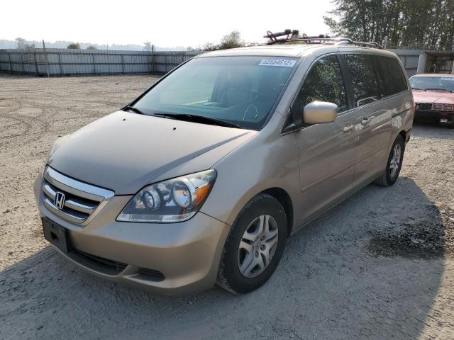 5FNRL38687B444781 - 2007 HONDA ODYSSEY EX GOLD photo 2