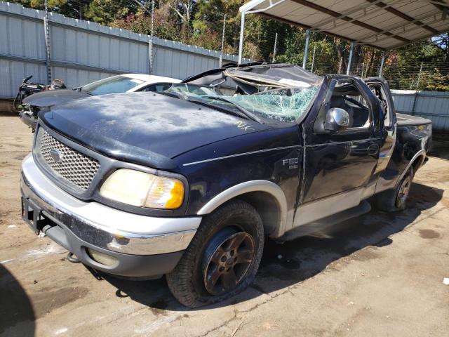 2FTRX08L83CA62535 - 2003 FORD F150 BLUE photo 2