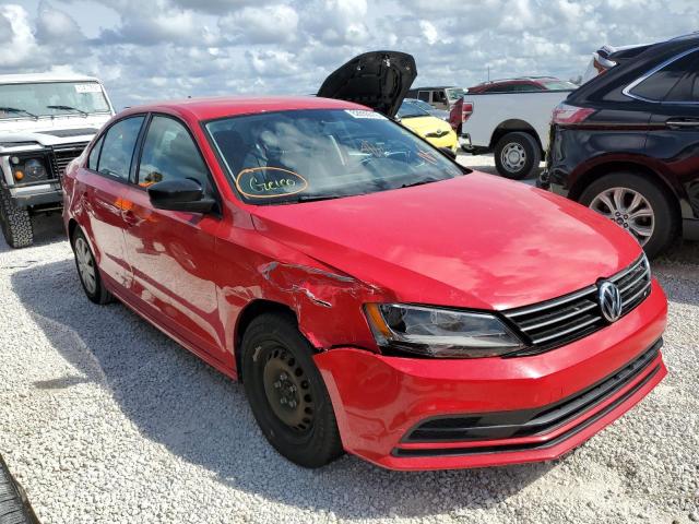 3VW2K7AJ0FM291928 - 2015 VOLKSWAGEN JETTA BASE RED photo 1