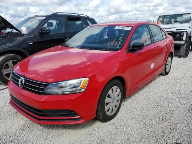 3VW2K7AJ0FM291928 - 2015 VOLKSWAGEN JETTA BASE RED photo 2