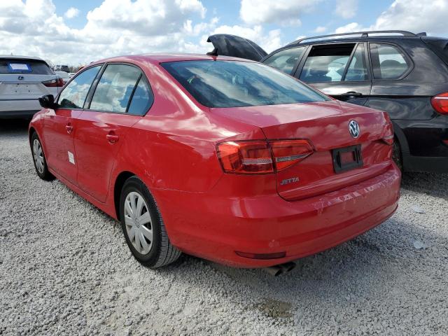 3VW2K7AJ0FM291928 - 2015 VOLKSWAGEN JETTA BASE RED photo 3