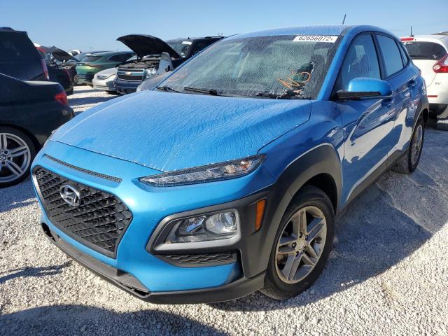 KM8K12AA2KU326706 - 2019 HYUNDAI KONA SE BLUE photo 2