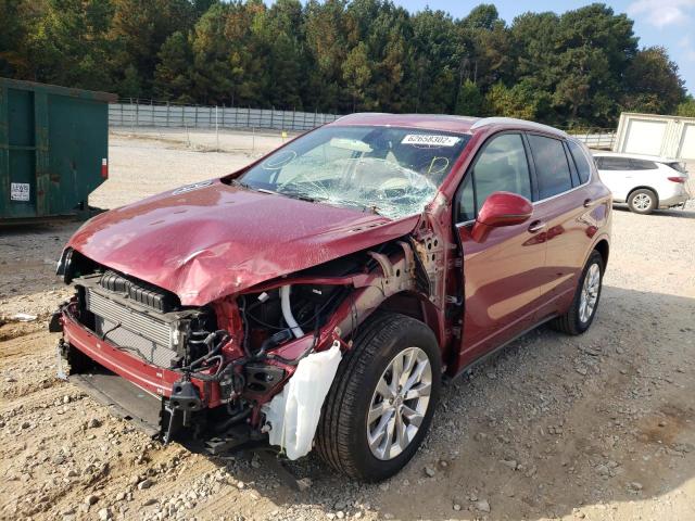 LRBFXBSA0HD072004 - 2017 BUICK ENVISION E BURGUNDY photo 2