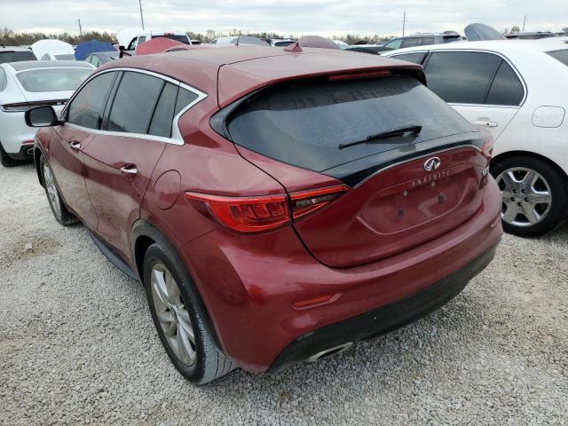 SJKCH5CP2HA030793 - 2017 INFINITI QX30 BASE MAROON photo 3