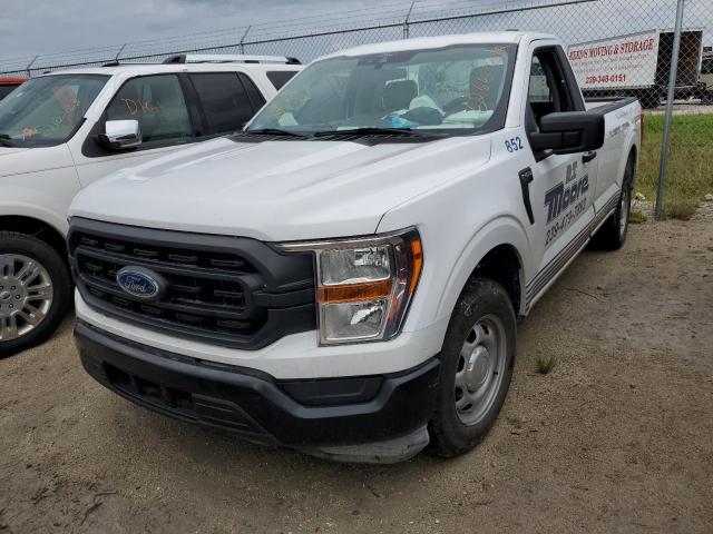 1FTMF1CP3MKE69074 - 2021 FORD F150 SILVER photo 2