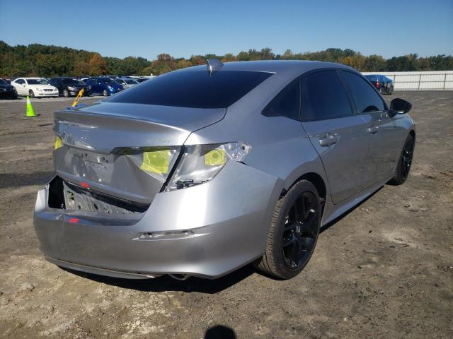 2HGFE2F59NH549422 - 2022 HONDA CIVIC SPOR SILVER photo 4