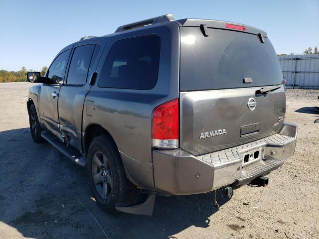 5N1AA08B55N718169 - 2005 NISSAN ARMADA SE GRAY photo 3