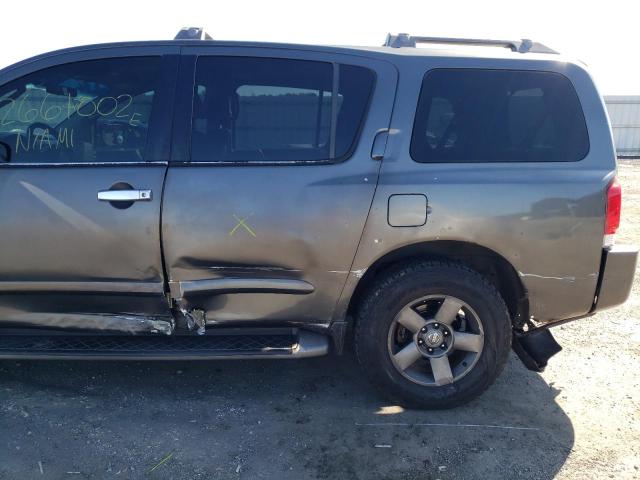 5N1AA08B55N718169 - 2005 NISSAN ARMADA SE GRAY photo 9