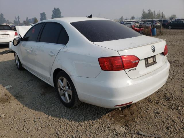 3VWLL7AJ7EM441615 - 2014 VOLKSWAGEN JETTA WHITE photo 3