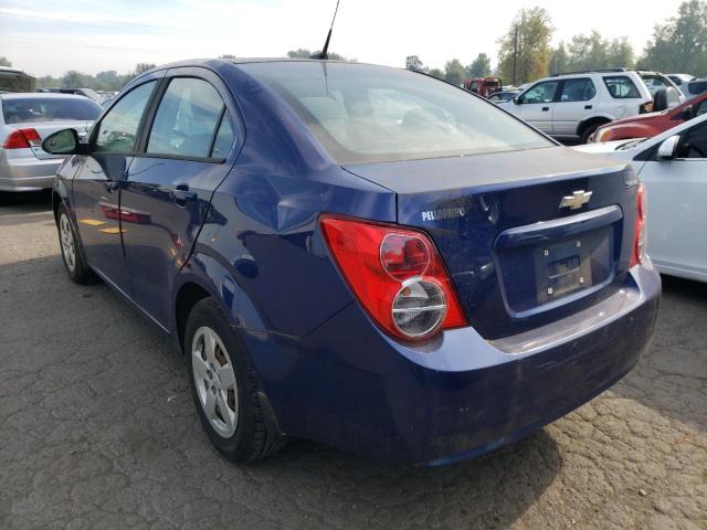 1G1JA5SG3D4250526 - 2013 CHEVROLET SONIC LS BLUE photo 3