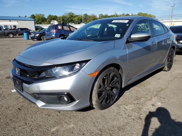 2HGFC2F89LH585222 - 2020 HONDA CIVIC SPOR SILVER photo 2