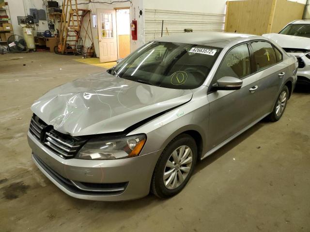 1VWAH7A32DC109978 - 2013 VOLKSWAGEN PASSAT S SILVER photo 2