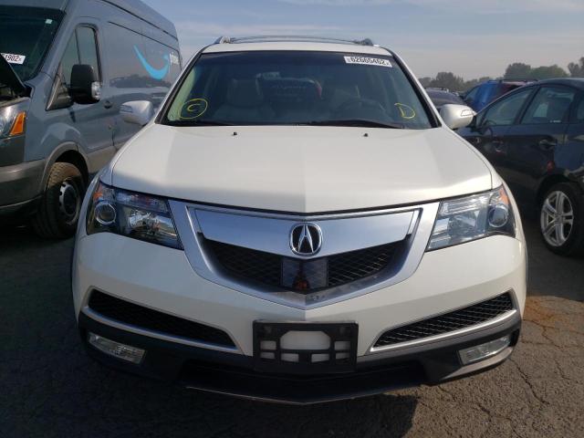 2HNYD2H79BH502115 - 2011 ACURA MDX ADVANC WHITE photo 9