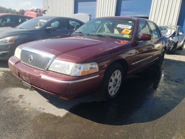 2MEFM74W75X659495 - 2005 MERCURY GRAND MARQ BURGUNDY photo 2