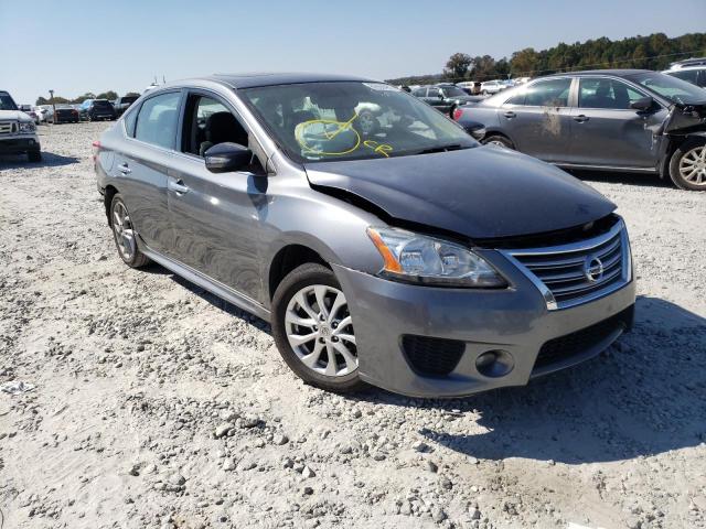 3N1AB7APXFY280207 - 2015 NISSAN SENTRA S GRAY photo 1