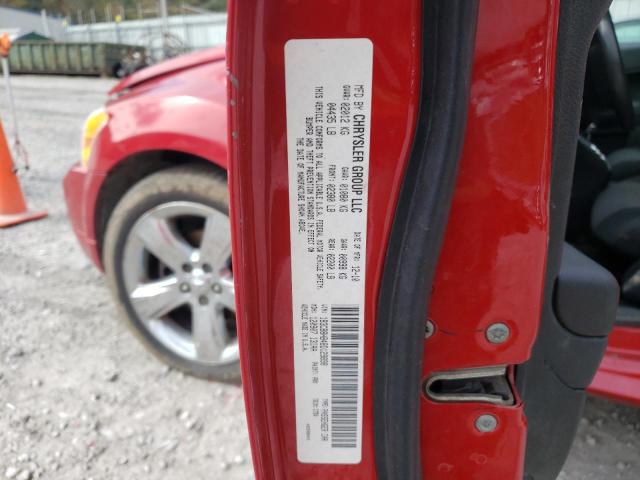 1B3CB8HB4BD129898 - 2011 DODGE CALIBER RU RED photo 10