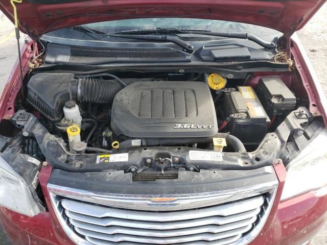 2C4RC1BG2ER445741 - 2014 CHRYSLER TOWN & COU RED photo 7