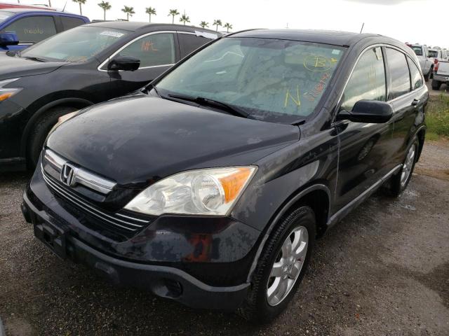 JHLRE48738C024646 - 2008 HONDA CR-V EXL BLACK photo 2