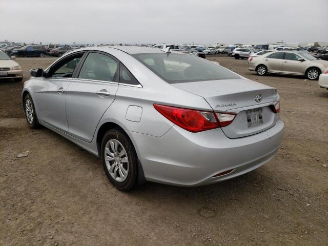 5NPEB4AC2CH417336 - 2012 HYUNDAI SONATA GLS SILVER photo 3