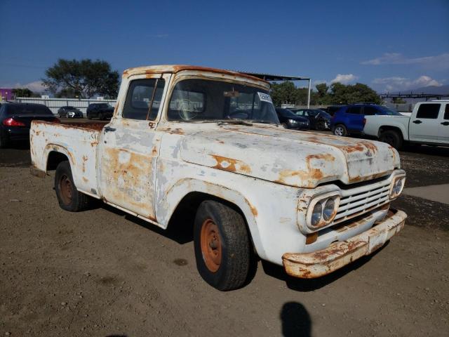 F10J9R49324 - 1959 FORD F100 PICKU WHITE photo 1