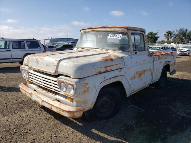 F10J9R49324 - 1959 FORD F100 PICKU WHITE photo 2