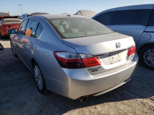 1HGCR3F89DA043142 - 2013 HONDA ACCORD EXL SILVER photo 3