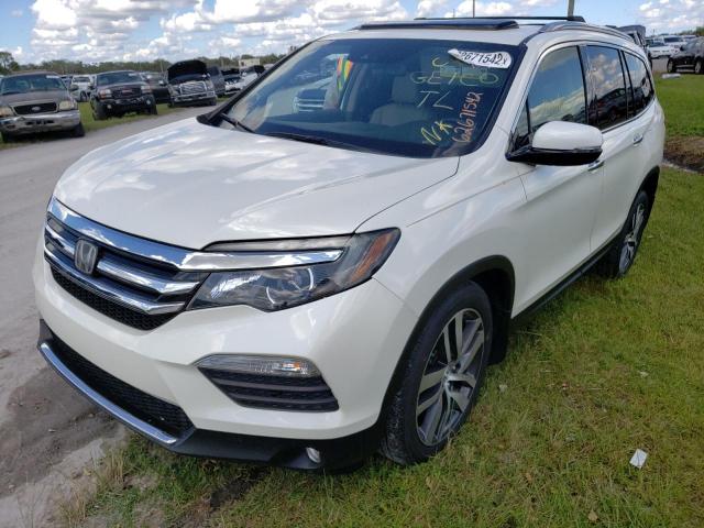 5FNYF6H05HB053458 - 2017 HONDA PILOT ELIT WHITE photo 2