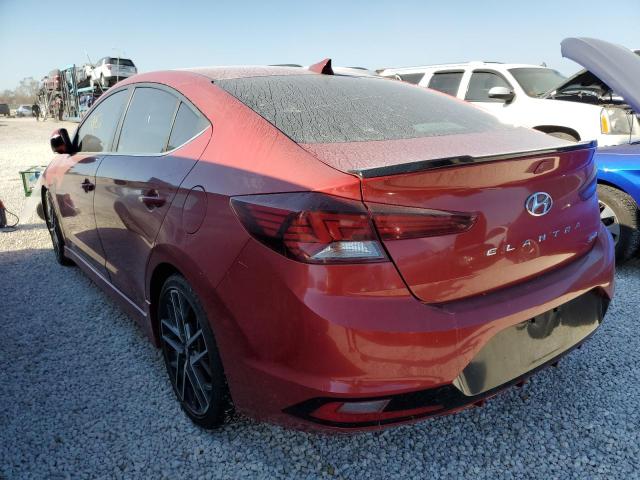 KMHD04LB0KU813058 - 2019 HYUNDAI ELANTRA SP RED photo 3