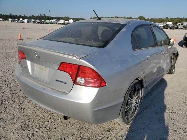 JHMFA36256S014666 - 2006 HONDA CIVIC HYBR SILVER photo 4