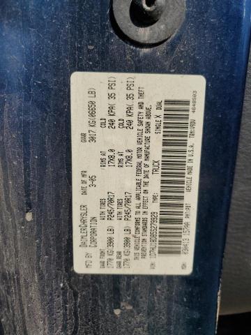 1D7HU18D85S279929 - 2005 DODGE RAM 1500 ST  photo 10