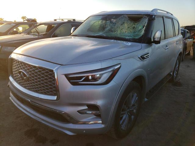 JN8AZ2NF2K9685897 - 2019 INFINITI QX80 LUXE SILVER photo 2