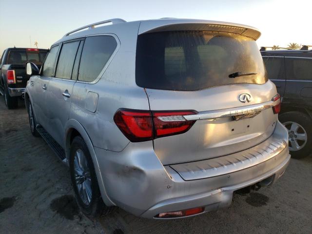 JN8AZ2NF2K9685897 - 2019 INFINITI QX80 LUXE SILVER photo 3